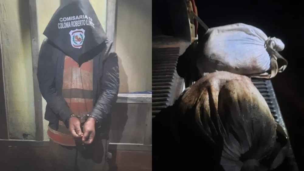 Paso Horqueta: Cae supuesto abigeo con bolsas de carne