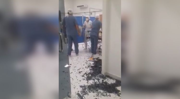 Familiar de un paciente fallecido rompió blindex en el Hospital de Villa Elisa