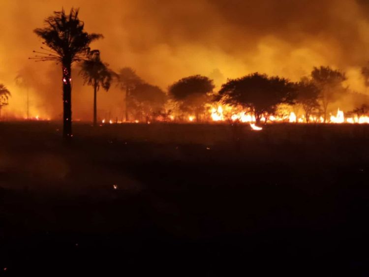 Controlan incendio en General Bruguez
