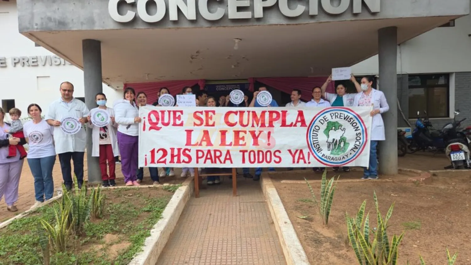 Médicos del IPS de Concepción exigen jornada laboral de 12 horas