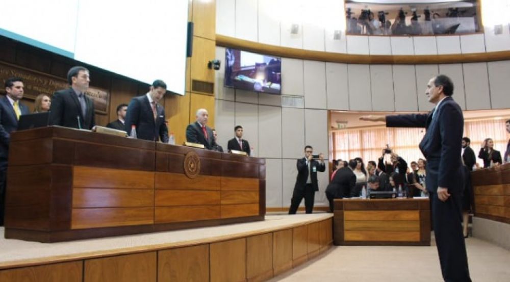 Juró Eusebio Ramón Ayala en el Senado