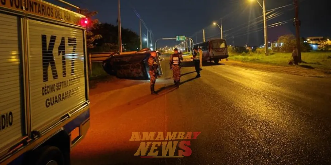 Violento accidente en ruta Guarambaré-Villeta se cobra la vida de un conductor