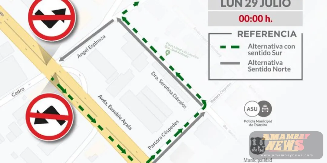 Eliminado otro giro a la izquierda desde hoy en Asunción