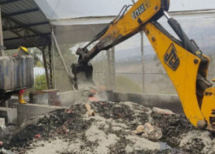 Cocaína en concreto: el método pionero de destrucción de drogas en Ecuador