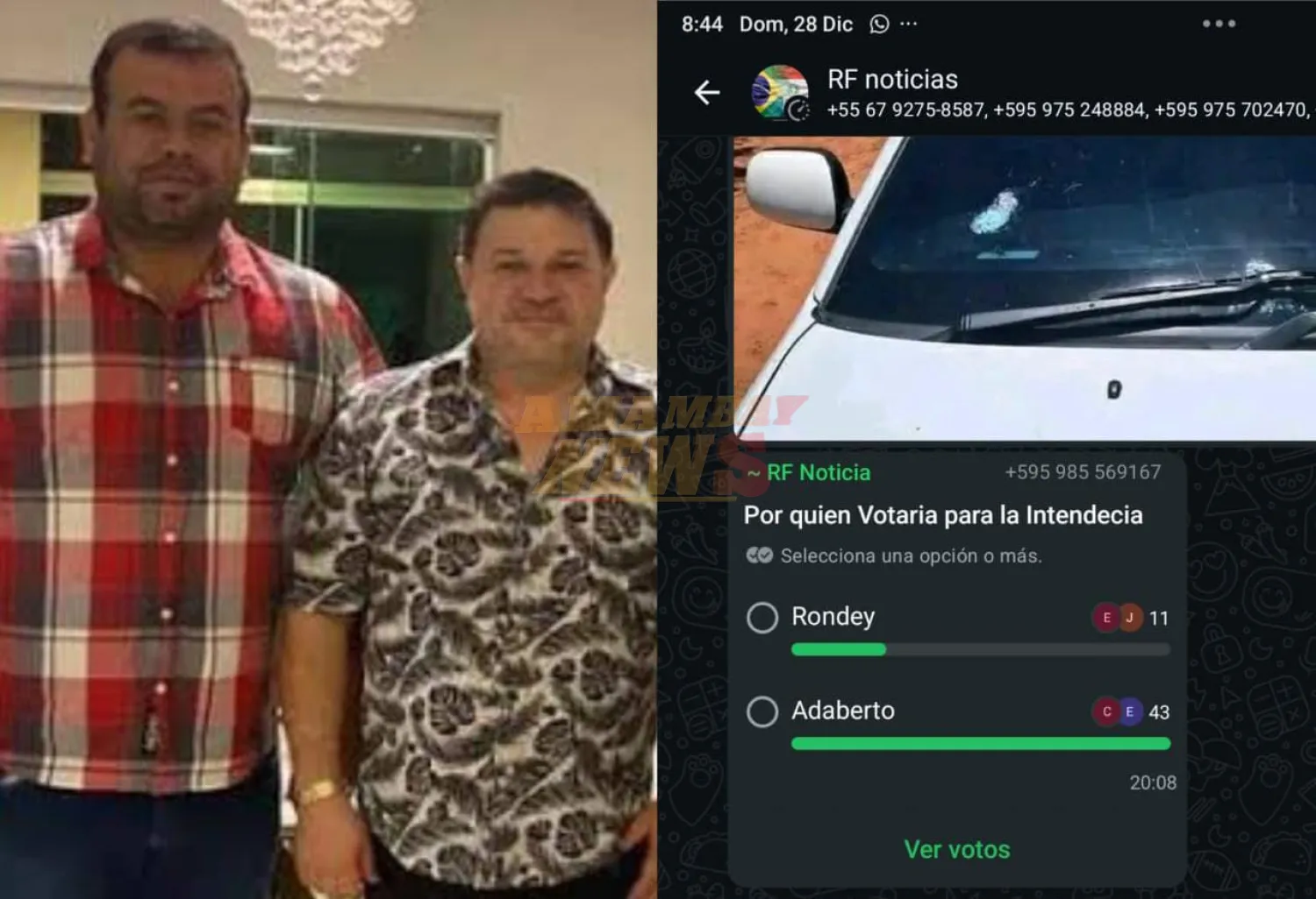 Capitán Bado: Beto Denis confirma candidatura y arrasa al intendente Rodney Villalba en redes sociales