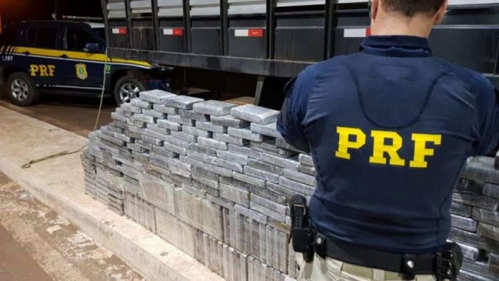 PRF incautó 460 kilos de cocaína sobre la BR 262