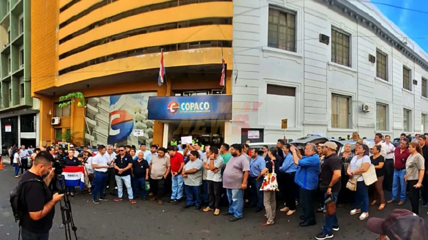 Jubilados de Copaco continúan las protestas para exigir el cumplimiento de su contrato colectivo