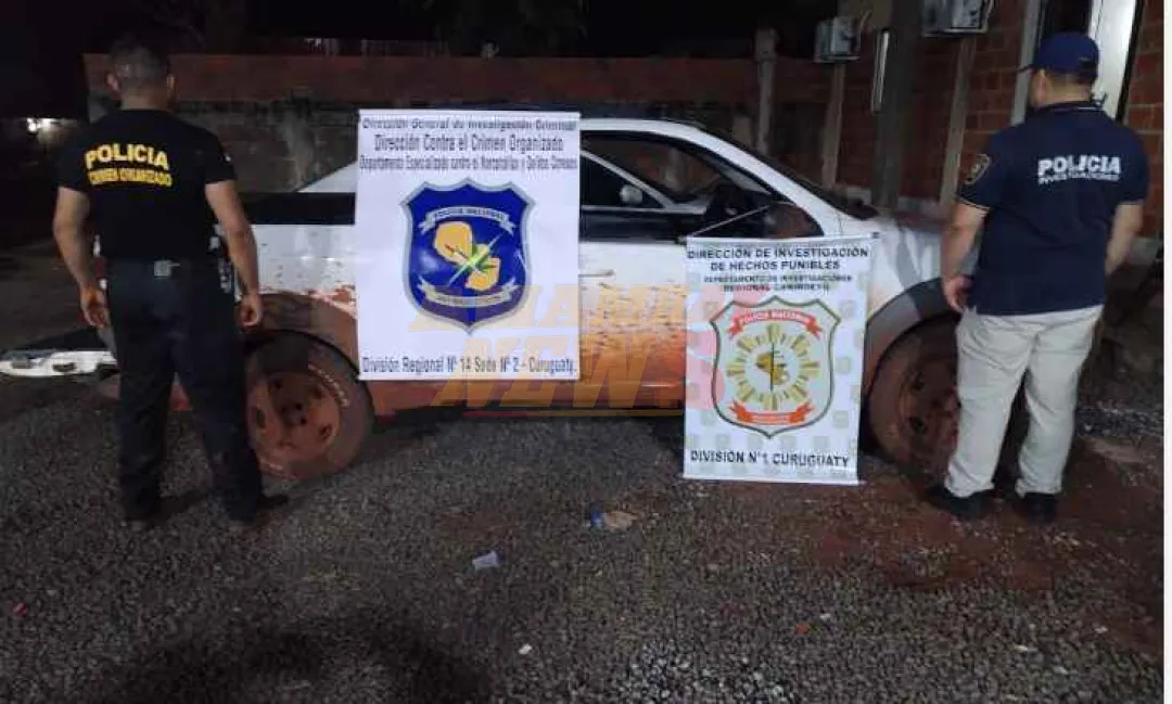 Incautan dos camionetas con presuntas cargas de sustancias estupefacientes en Canindeyú