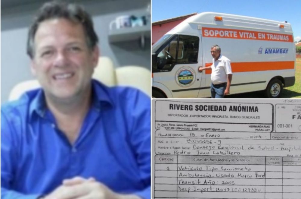 Pedro González, pagó dos veces 280 millones de guaraníes por la misma ambulancia