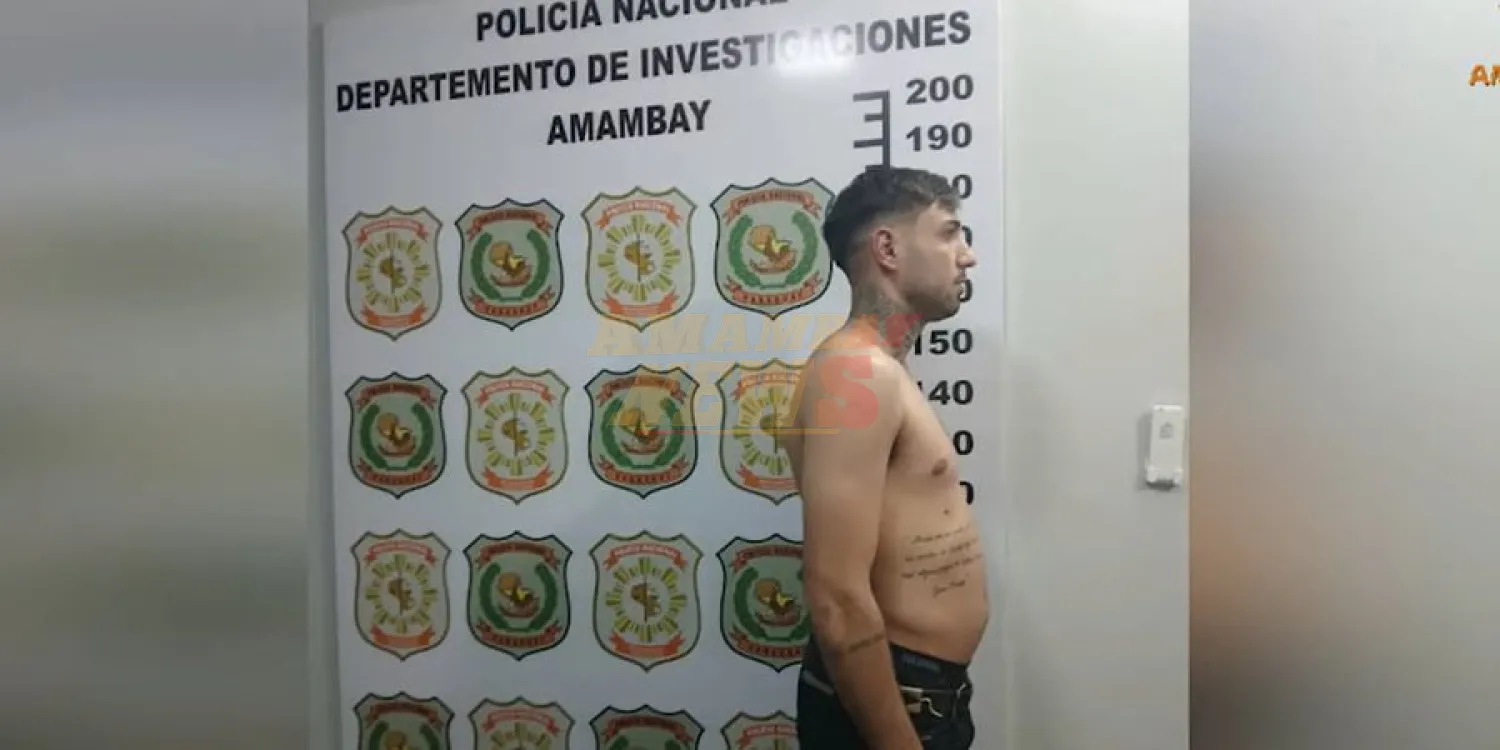 Integrante de Bala na cara detenido en Pedro Juan Caballero