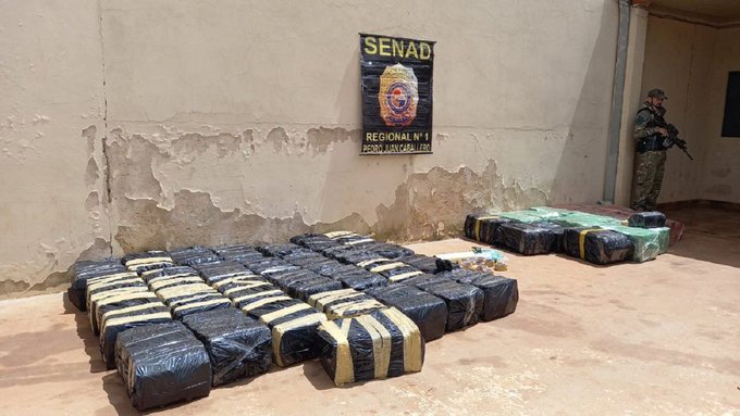 Senad incauta 1,2 toneladas de marihuana en Pedro Juan Caballero