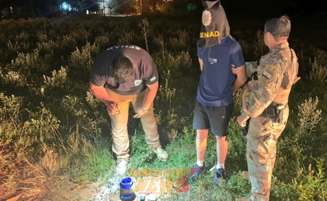 Adolescente detenido con drogas en operativo de la Senad