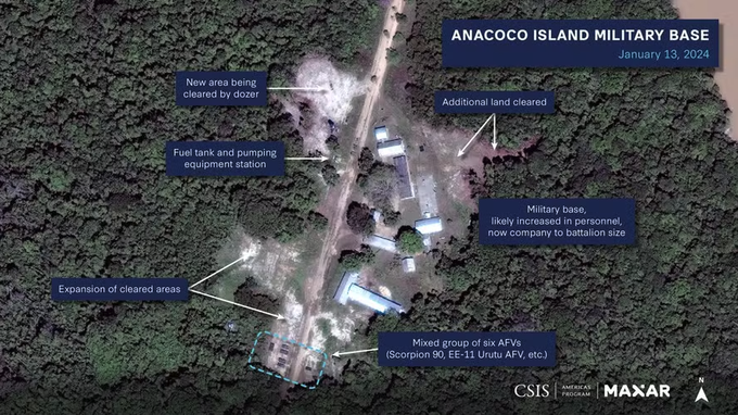 Tropas de Maduro se movilizan cerca de la frontera con Guyana