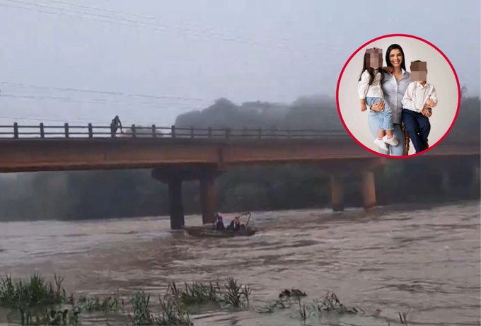 Sigue la búsqueda de madre e hijos aparentemente desaparecidos en el río Monday