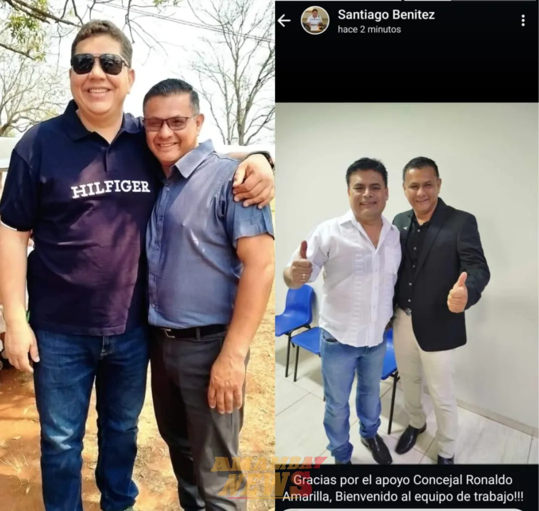 PJC: Concejal Ronaldo Amarilla cambia de equipo y va con Santiago Benítez