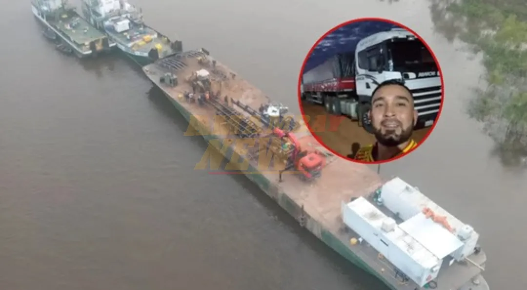 Tras cinco días de trabajo, el MOPC logró extraer el tractocamión que cayó al río Paraguay