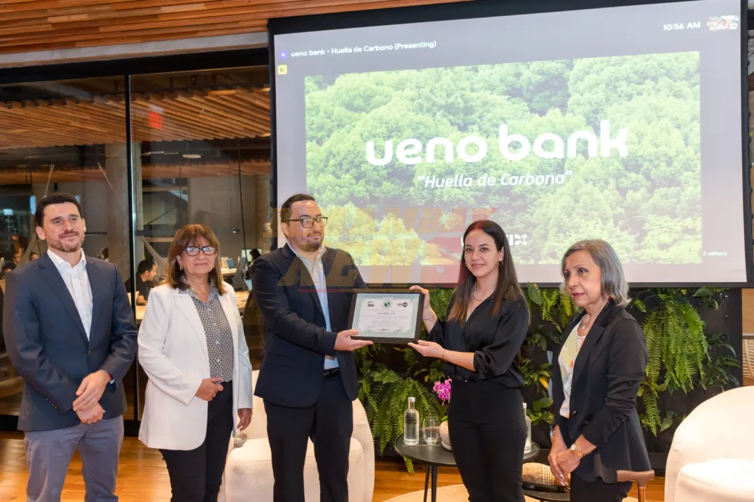 ueno bank es el primer banco de Paraguay en ser certificado como "Empresa 100% carbono neutral"