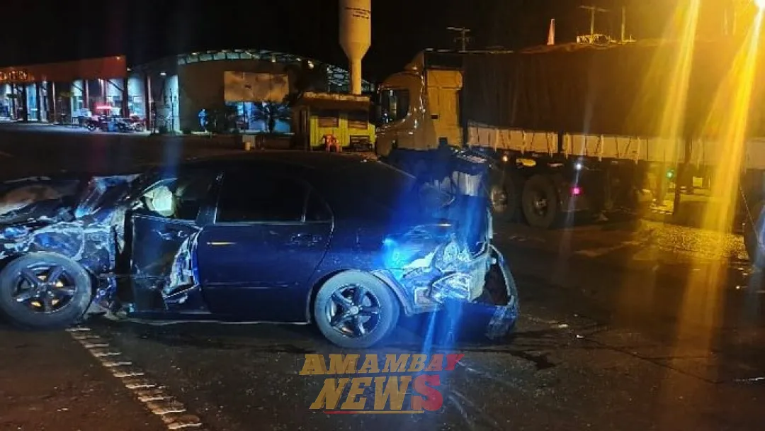 Choque de auto contra camión deja dos heridos en Minga Guazú