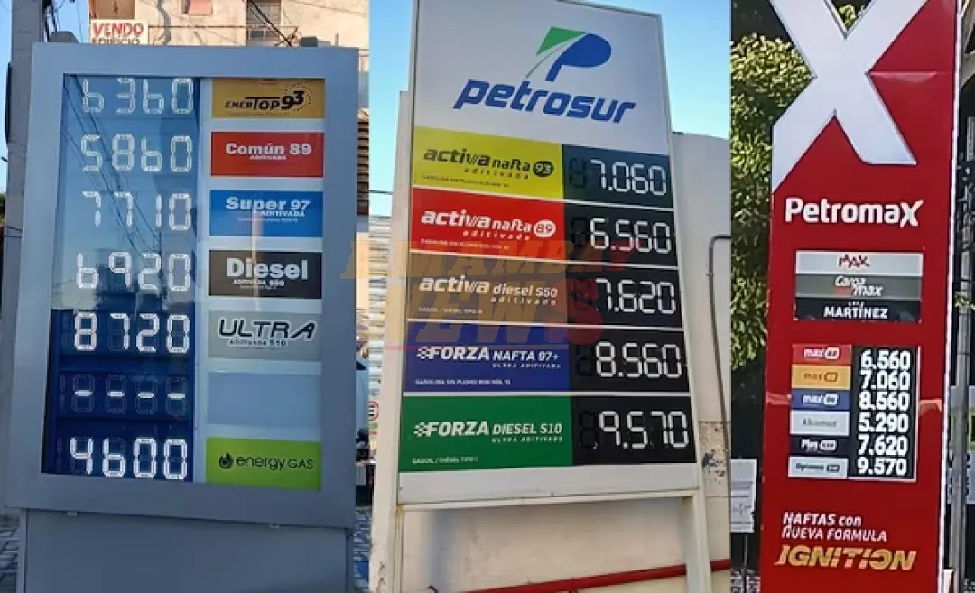 Suben precios del combustible en emblemas privados