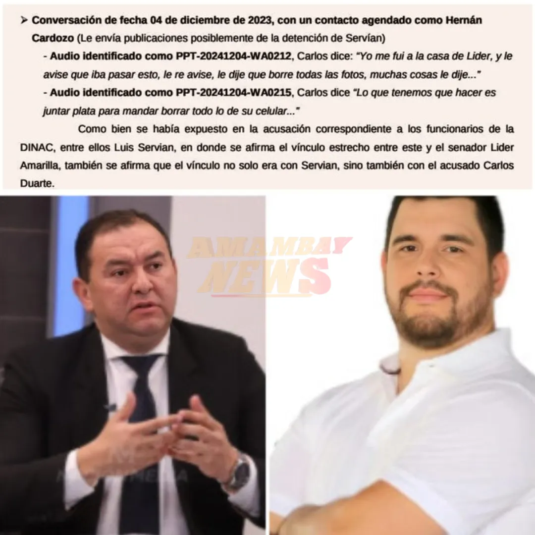 “Fui a la casa de Líder, le avisé que iba a pasar esto y le dije que borre las fotos”