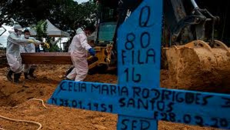 Covid-19: Brasil registra 747 muertes en 24 horas