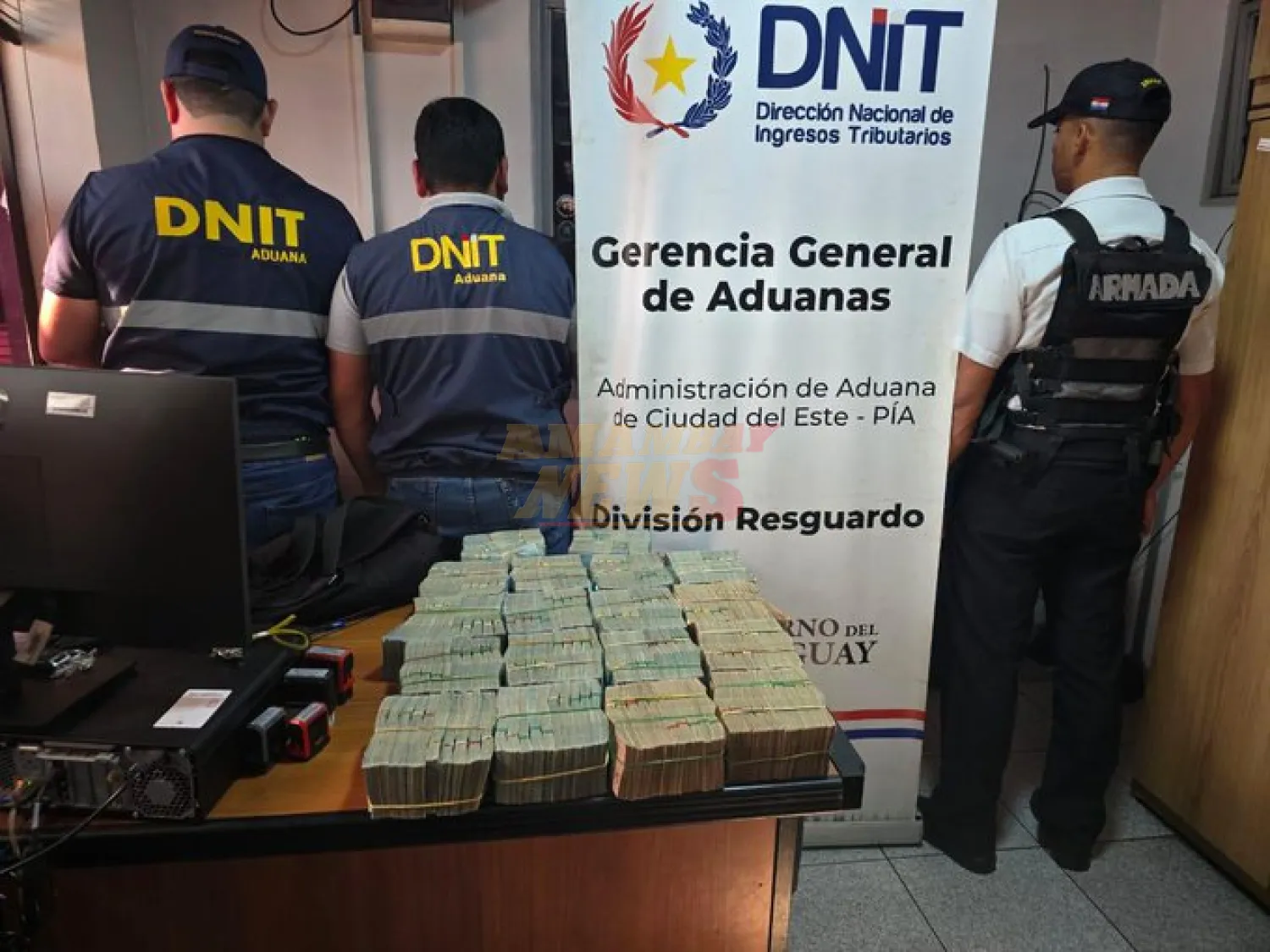 Incautan R$ 1.600.000 en el Puente de la Amistad