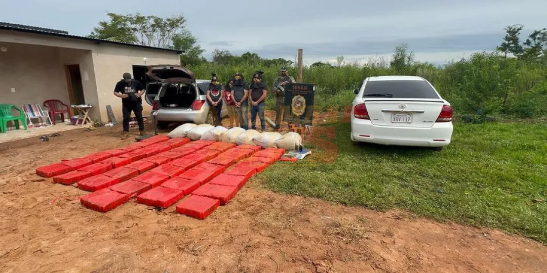 Anulan depósito de marihuana y detienen a cuatro personas en Canindeyú