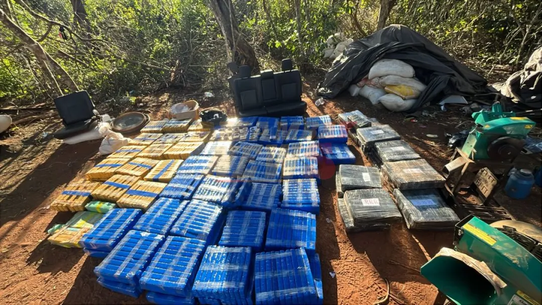 Senad desmantela megaestructura de procesamiento de marihuana en Cerro Corá