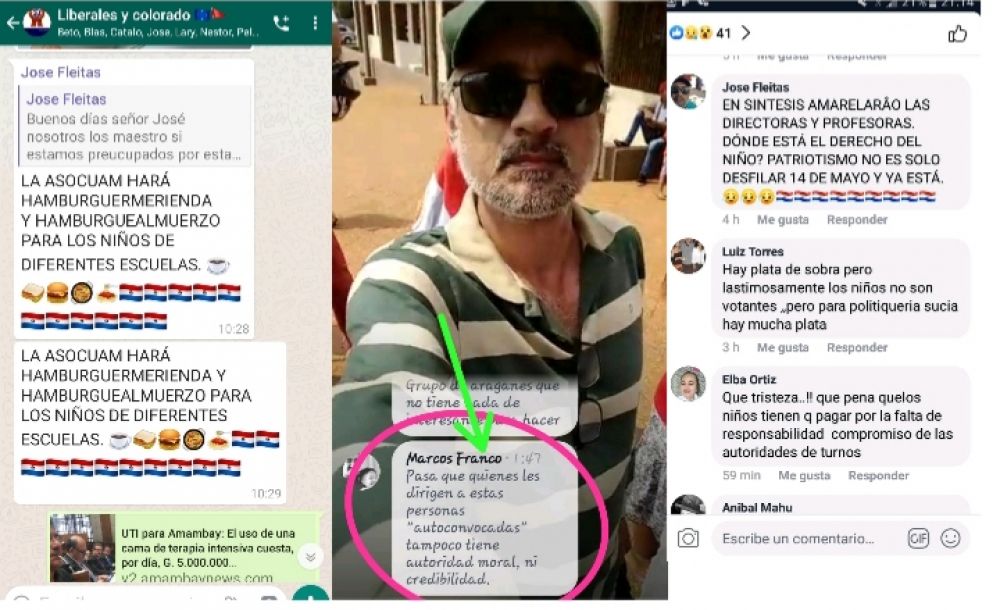 Antiacevedista ataca a profesores y promete hamburguermerienda en escuelas