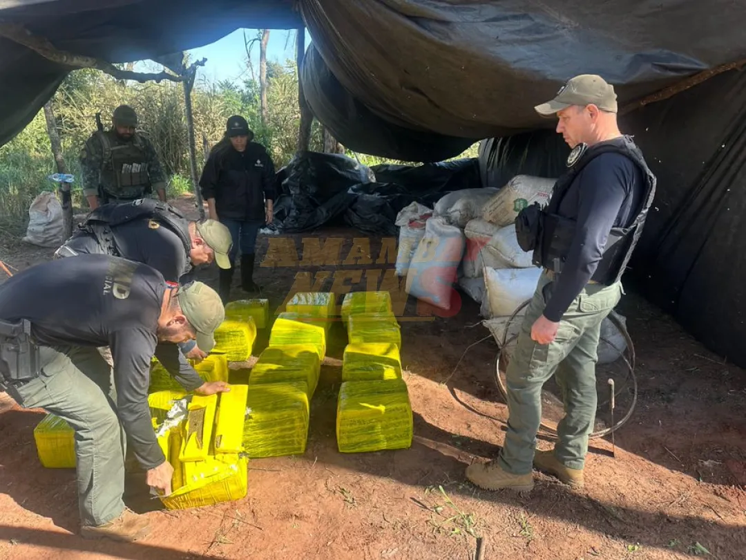 La Senad detecta y elimina campamentos narcos en Yby Yau