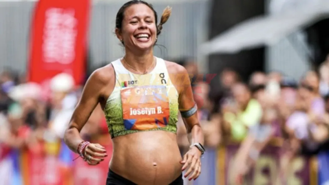 Joselyn Brea, atleta venezolana, participa en carrera de 10 kilómetros con siete meses de embarazo