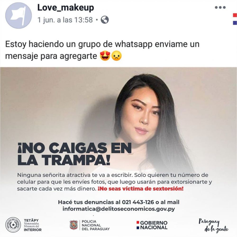 Advierten sobre perfiles falsos que resultan extorsivos en redes sociales