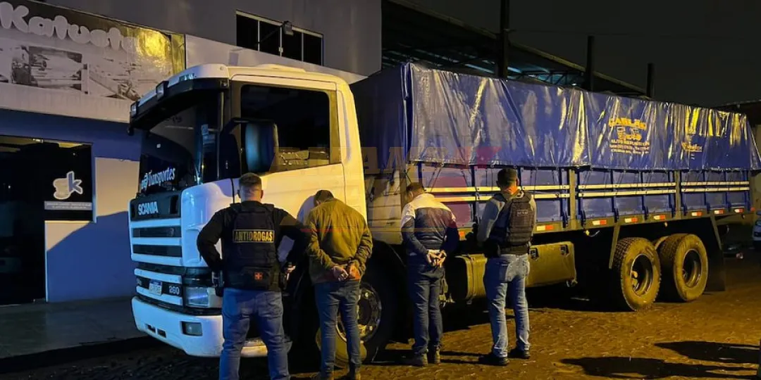 Operación “Traición”: interceptan camión con 13 toneladas de marihuana