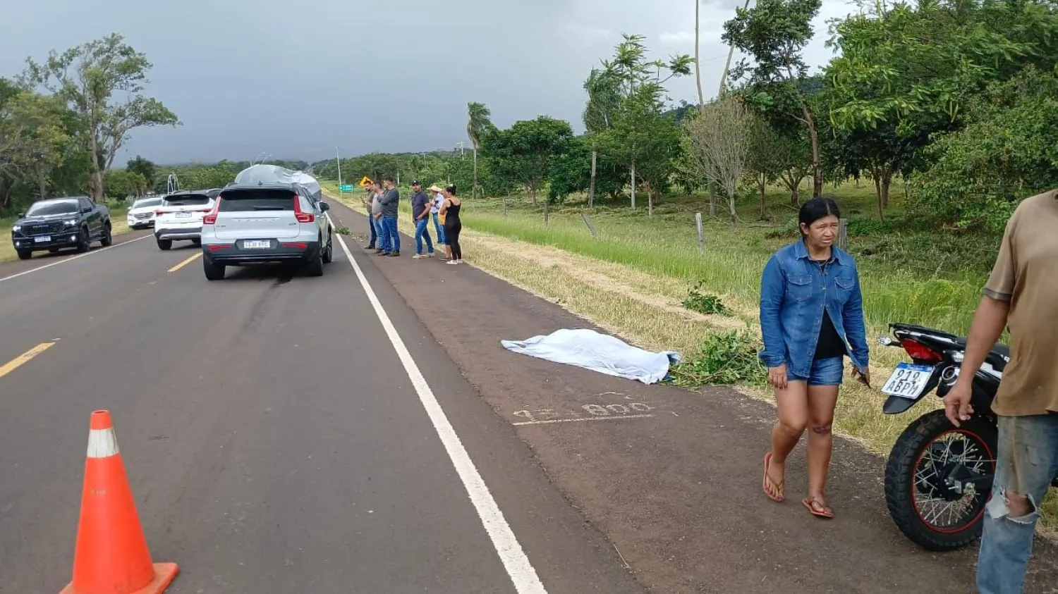 Motociclista fallece tras colisionar contra una camioneta sobre la ruta PY05 en Cerro Corá