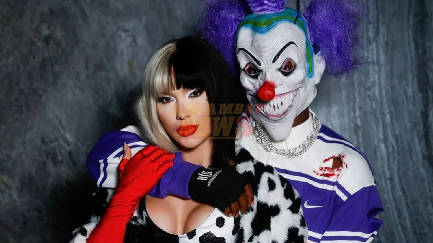 Vinícius Jr celebra fiesta de Halloween con una máscara de payaso y es blanco de burlas en redes sociales