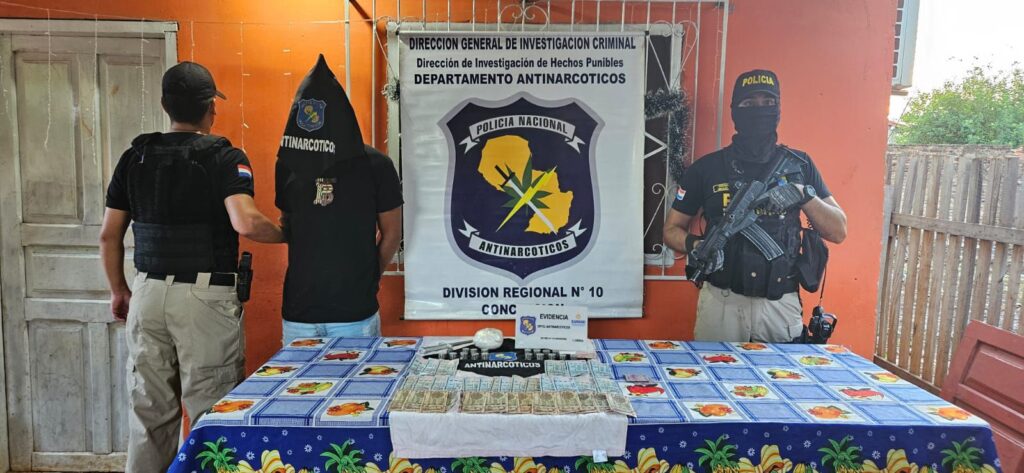 Concepción: Encuentran importante cantidad de cocaína y detienen al presunto responsable