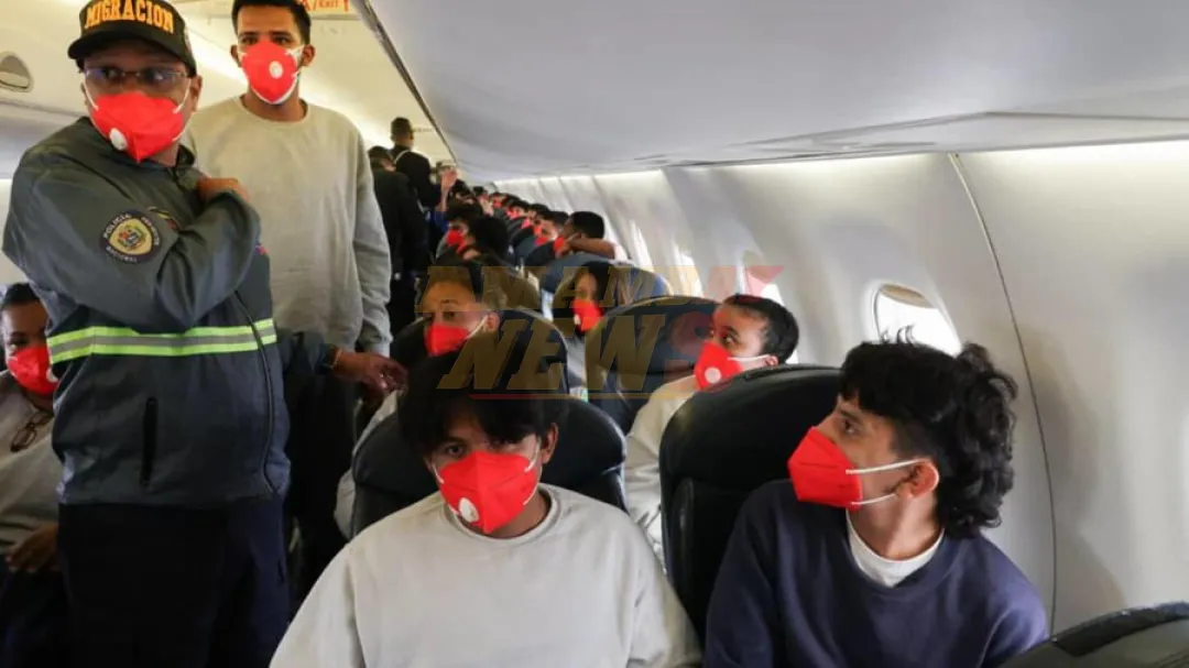 Llegan a Venezuela 192 migrantes deportados de Estados Unidos, entre ellos 10 niños