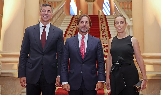 Presidentes de Paraguay y Uruguay repasan agenda bilateral durante visita de Lacalle Pou