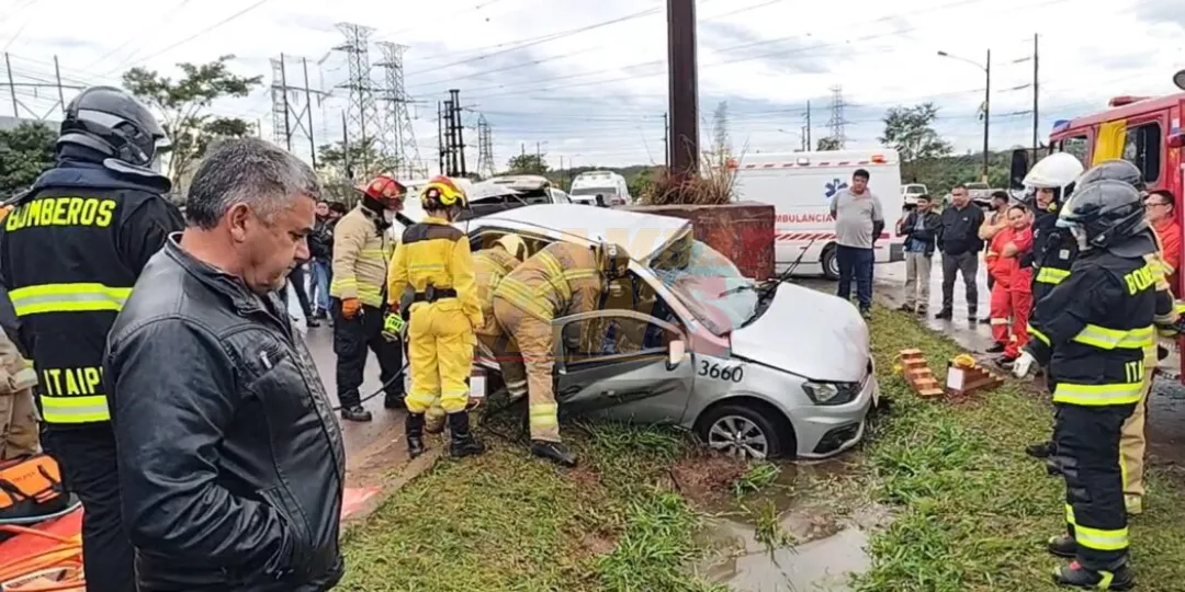 Funcionario de Itaipú fallece tras violento choque sobre la Ruta PY-07