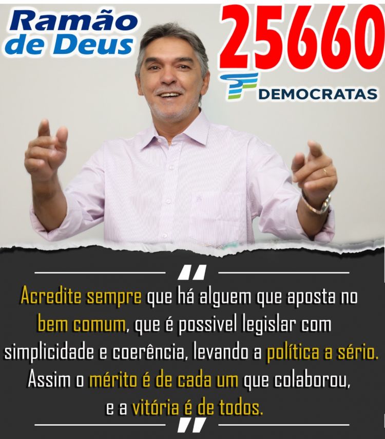Ramão de Deus 25660 para vereador de Ponta Porã