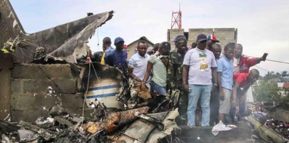 Aumentan a 26 los muertos en un accidente aéreo en la ciudad congoleña de Goma