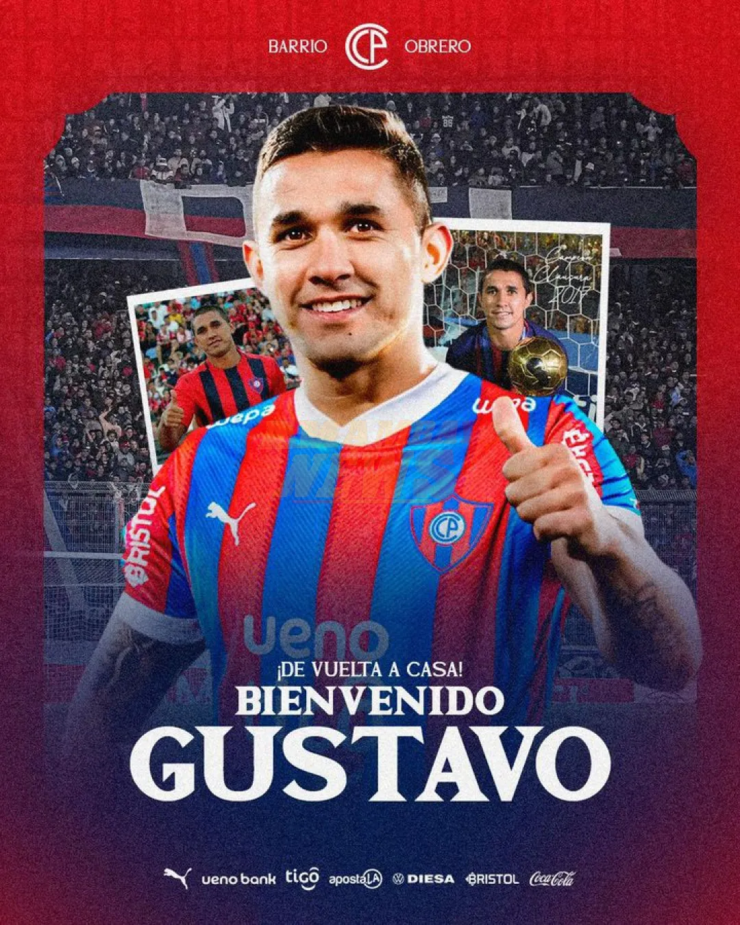 Cerro Porteño hace oficial la llegada de Gustavo Velázquez