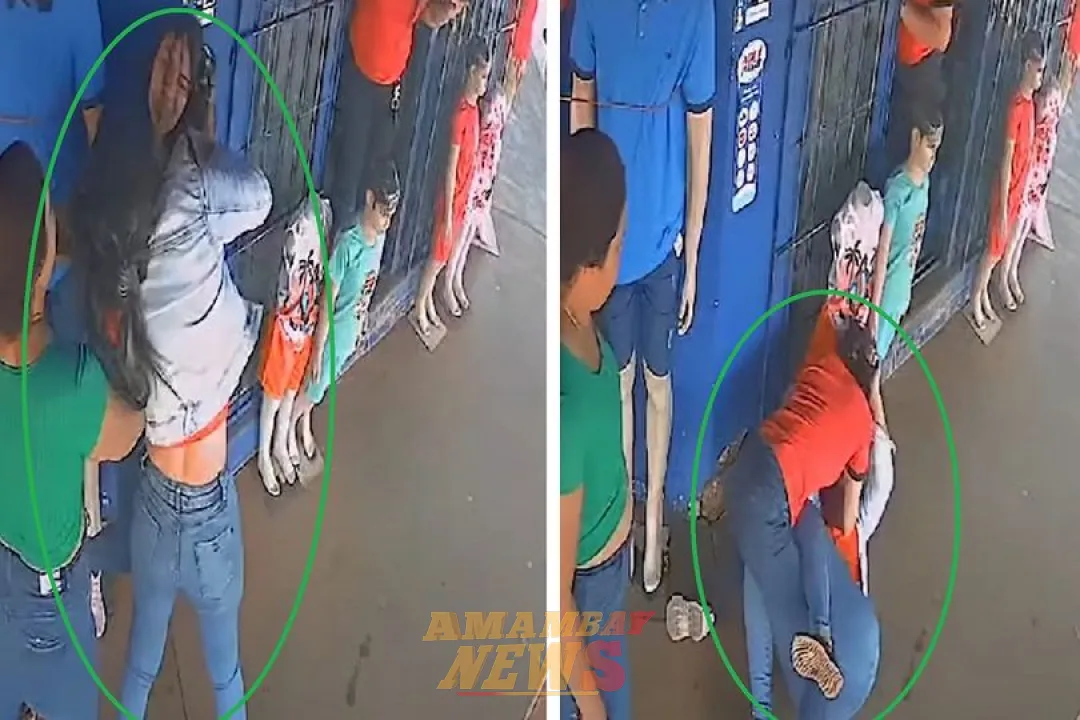 VIDEO: A los golpes concejala municipal de Cerro Corá con vendedora de una ropería