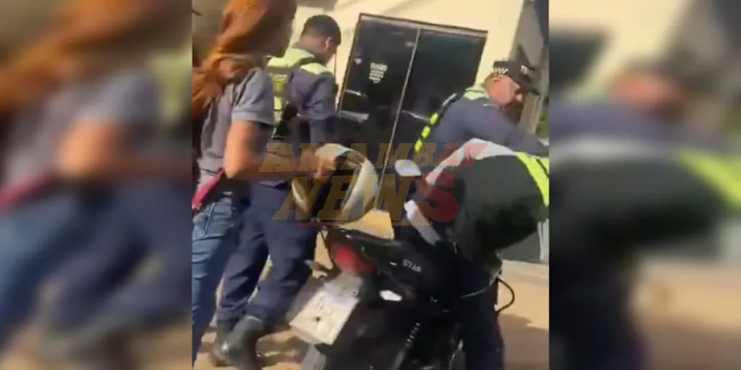 Iracundo PMT agredió a motociclista en Ñemby: víctima denuncia pedido de coima