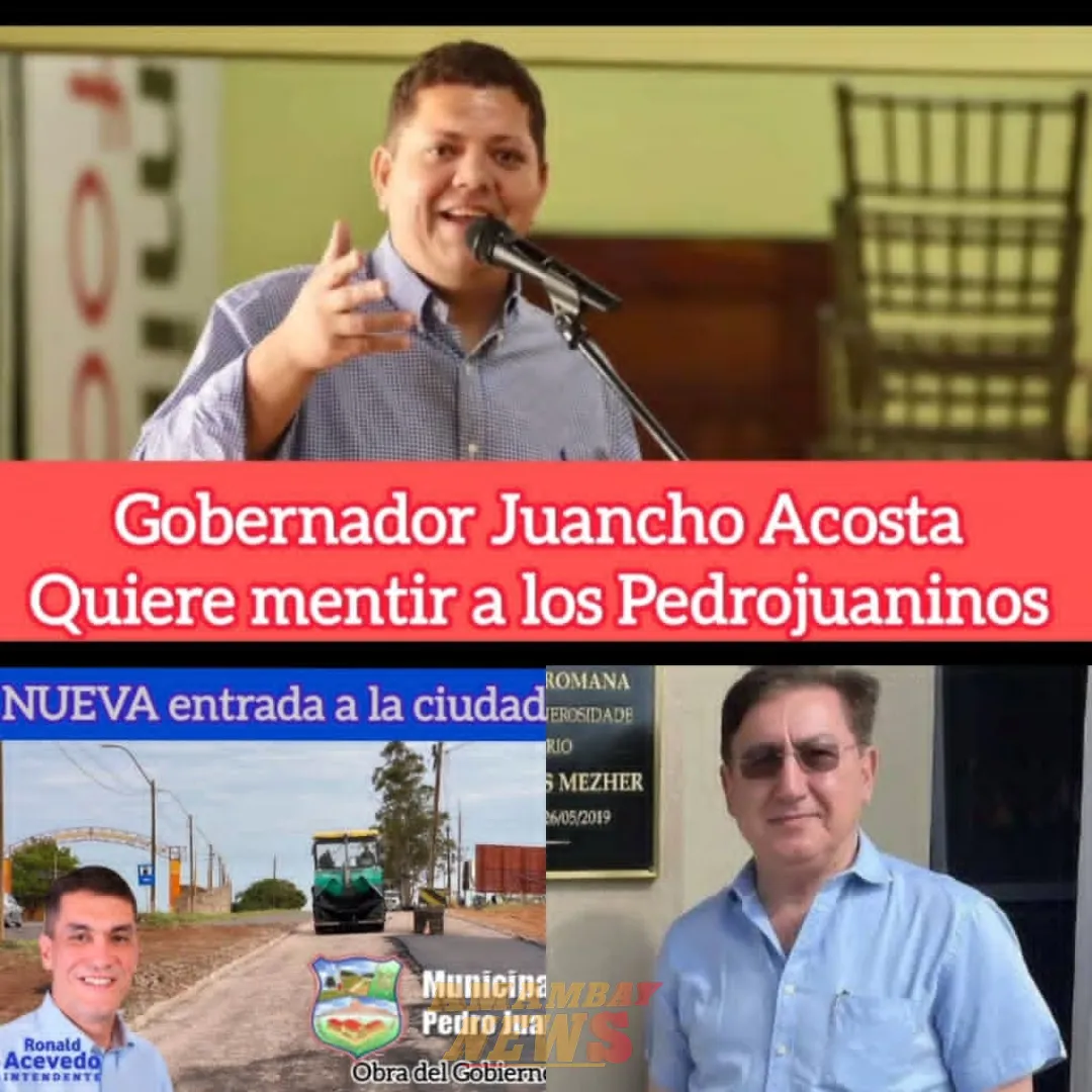 VIDEO: Gobernador Juancho Acosta quiere mentir a los pedrojuaninos