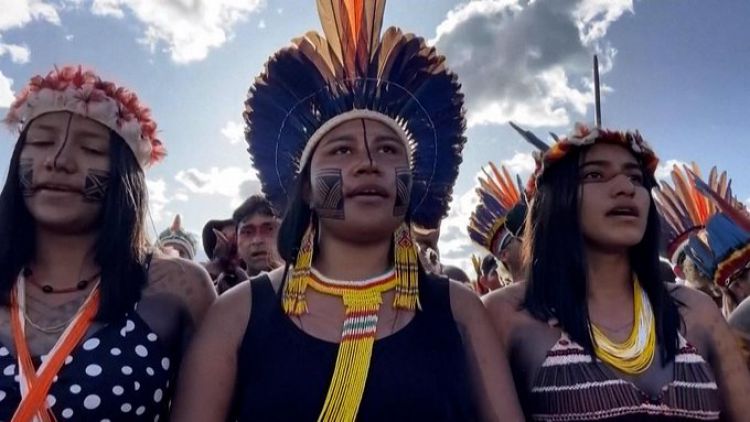 Protestas indígenas contra las políticas de Bolsonaro