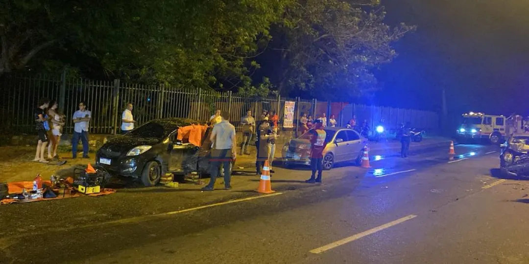 Triple choque dejó dos personas fallecidas en zona del Jardín Botánico