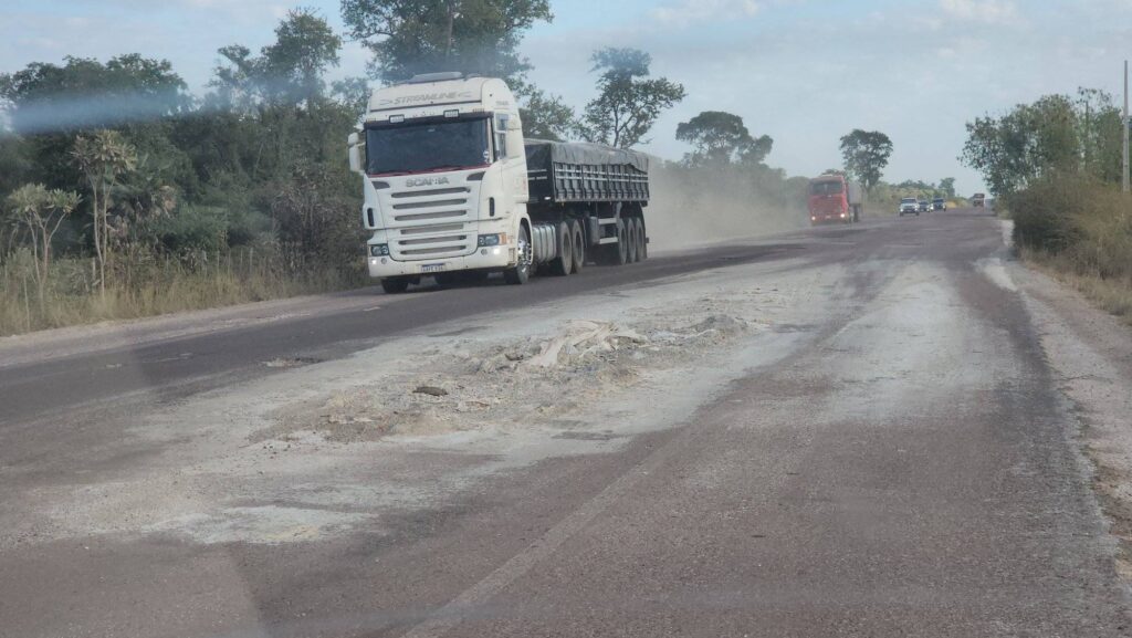 MOPC abandona bacheo de la ruta Concepción- Vallemí