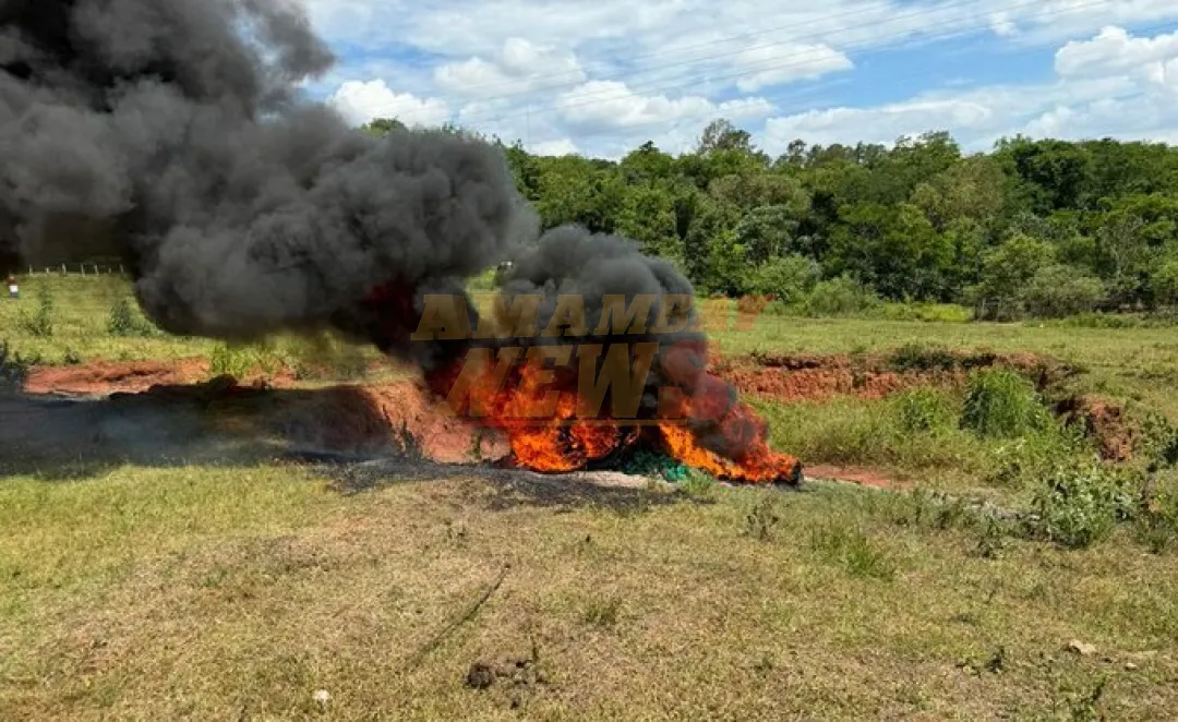 Incineran 851 kilos de marihuana incautada en Curuguaty