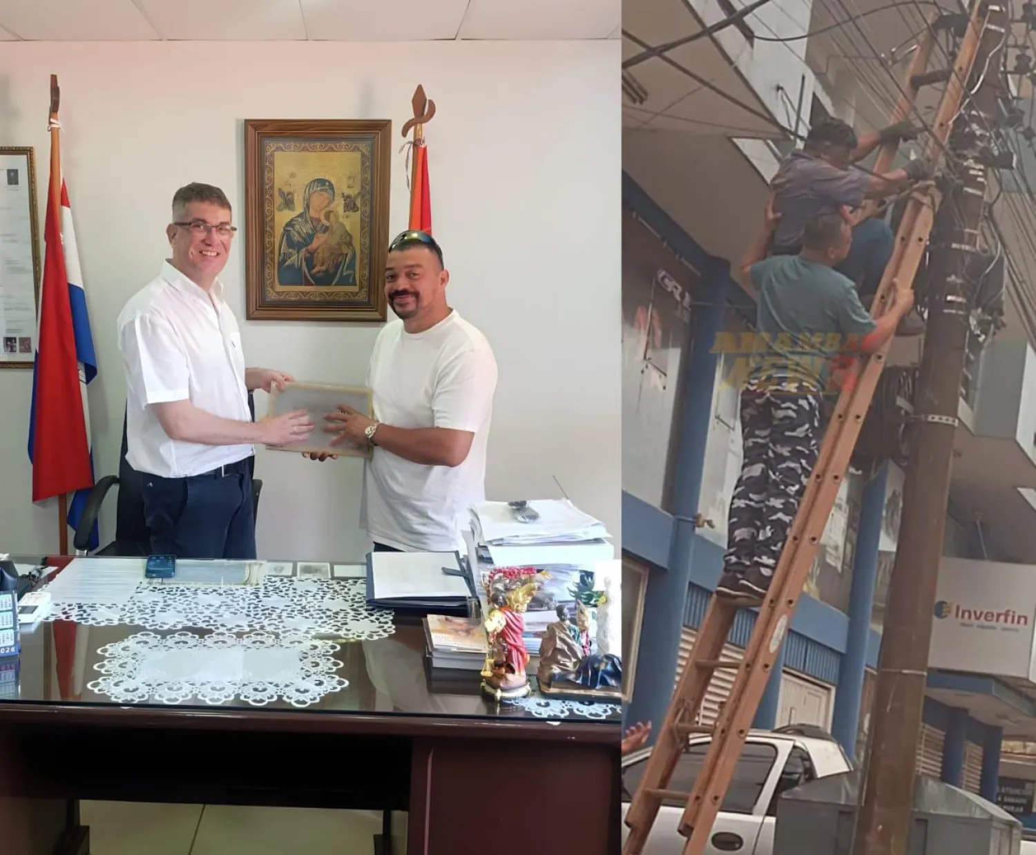 Héroe pedrojuanino es homenajeado por el intendente Ronald Acevedo